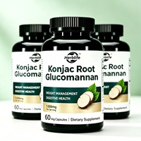 Capsules de Glucomannane Pur de Racine de Konjac en Gros d'Usine OEM – Complément Minceur Halal à Base de Fibres – Capsules de Glucomannane de Konjac