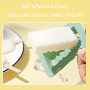Molde de silicona para helados caseros, reutilizable, sin BPA, de calidad alimentaria, con diseño de animales y frutas, con palitos. - Product Image 5