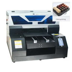 Impresora DTF automática de cama plana, máquina de impresión UV 4
