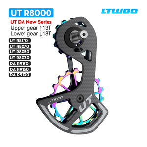 Ruedas Guía de <span class=keywords><strong>Desviador</strong></span> Trasero LTWOO de 11 Velocidades, Juego de Ruedas de Fibra de Carbono para Bicicleta con Rodamientos Cerámicos, Compatible con 105/UT/<span class=keywords><strong>Ultegra</strong></span>/DURA - Product Image 2
