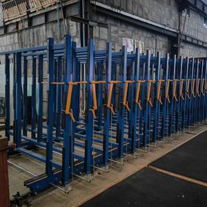 Estante de Almacenamiento de Vidrio de Venta Directa de Fábrica, Estante de Transporte de Vidrio para Máquina de Procesamiento de Vidrio - Product Image 3