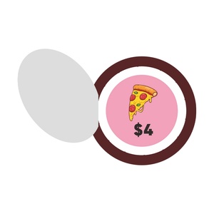 Pizza Lucky <b>Card</b> Random Prize Circle Coated Paper Matte Digital Printing Size Logo Custom Pull Tab Tickets - Product Image 4