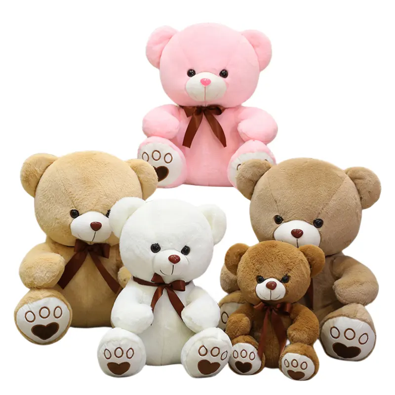 Boneka beruang Teddy, berbagai ukuran mainan hewan Teddy duduk mewah