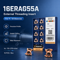 Top Quality 16ERAG55A 16IR 2.0ISO 1.5ISO CNC Thread Turning Milling Insert Turning Thread Tools