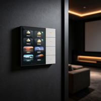 Panneau de commande central intelligent, écran tactile LCD 3,5 pouces, contrôleur 8 scènes, détection radar pour l'automatisation des maisons intelligentes et des hôtels