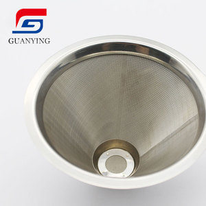 Cốc Có Thể Tháo Rời Tái Sử Dụng Bằng Thép Không Gỉ Giá Để Cà Phê Nhỏ Giọt Màn Hình Đổ Cà Phê Hình Nón Bộ Lọc Cà Phê - Product Image 4