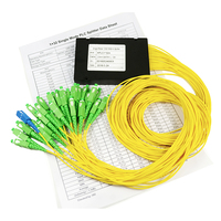 Pasokan HARGA TERBAIK 1*16 Optik Plc Splitter ABS Box SC/UPC SC/APC Splitter Fiber Optik