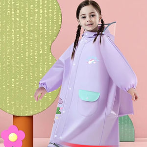 Jas Hujan Lipat Kartun Terlaris, Set Tas Sekolah Jas Hujan Berkerudung Ringan Tahan Air untuk Anak Perempuan Belajar Berjalan - Product Image 2