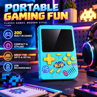 Console de jeu portable avec écran couleur de 2,6 pouces, rechargeable par USB, mini lecteur de jeux vidéo rétro pour enfants, cadeaux