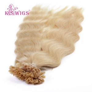 Wholesale 100% Chinese Remy Hair U-TIP Cuticle Aligned Virgin Double Drawn Soft No Shedding No Snag Light Color Nature Wavy Hair - Product Image 6