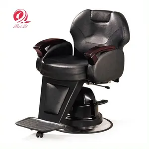 ब्लैक ब्यूटी सैलून फर्नीचर गर्म बिक्री पुरुषों की नाई की कुर्सी हज्जाम की दुकान कुर्सी सौंदर्य उपकरण
