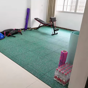 Losetas de Goma Entrelazadas <span class=keywords><strong>para</strong></span> Gimnasio, Rollos de <span class=keywords><strong>Piso</strong></span> de Goma, Tapete Deportivo de Goma - Product Image 6