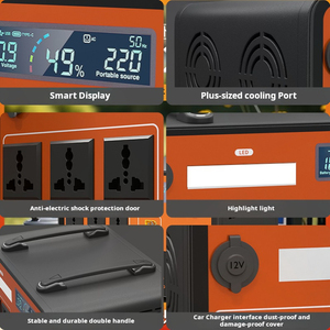 Estación de Energía Portátil de 1500W/1.5kWh a 1800W/2.4kWh, Recargable con Energía Solar y CA, para Campismo al Aire Libre y Suministro UPS, MP5 - Product Image 3