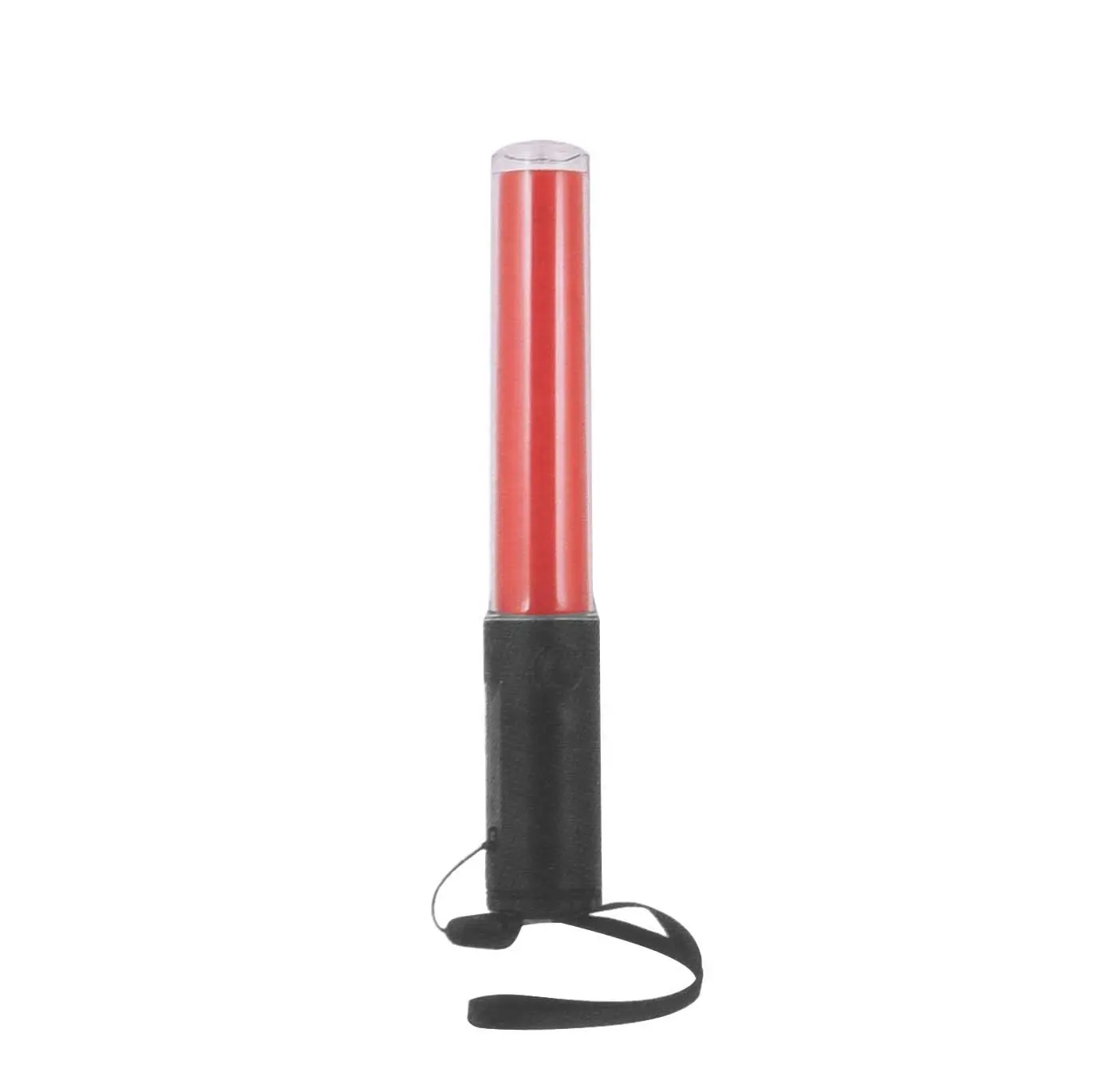 Torcia a LED di sicurezza PVC rosso segnale bacchetta di traffico con modalità strobo 26CM bastone di traffico