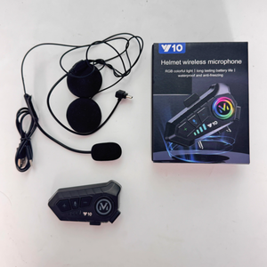 Venta caliente Y10 Estilo clásico Accesorios <span class=keywords><strong>de</strong></span> motocicleta Casco Auriculares inalámbricos Auriculares impermeables IPX6 <span class=keywords><strong>con</strong></span> batería <span class=keywords><strong>de</strong></span> larga duración - Product Image 5