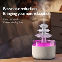 Humidificateur Mini Nuage de Pluie USB 500 ml Créatif à Trois Niveaux Goutte d'Eau Diffuseurs d'Aromathérapie Humidificateur pour la Maison