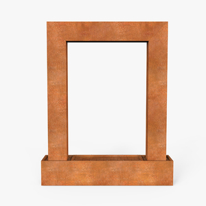 น้ำพุเหล็กคอร์เทนขนาดใหญ่แบบกำหนดเองพร้อมน้ำตก - Product Image 6