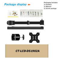 Fourniture professionnelle 180 degrés pivotant Max VESA 100*100mm support de moniteur unique autres accessoires informatiques