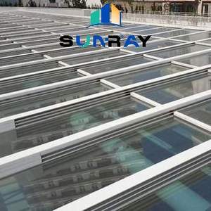 धूप बुद्धिमान रिमोट कंट्रोल स्काईलाइट स्लाइडिंग ओवरलैपिंग कैसमेंट विंडो सनरूम छत बेसमेंट ग्लास खिड़कियां - Product Image 2