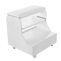 Table de manucure et pédicure mobile moderne blanche, très vendue, avec collecteur de poussière et en MDF, pour salon et centre commercial, soins des ongles et des pieds