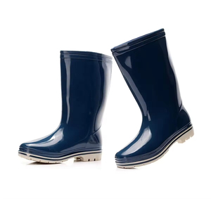 Bottes <span class=keywords><strong>de</strong></span> <span class=keywords><strong>pluie</strong></span> en PVC pour femmes, imperméables, confortables, bleues, pour l'extérieur, vente en gros YL-25037 - Product Image 3