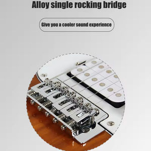 กีตาร์ไฟฟ้าแบบกำหนดเองราคาถูก OEM กีตาร์ไฟฟ้าสำหรับคนถนัดซ้าย ตัวกีตาร์ทำจากไม้มะฮอกกานี สไตล์ LP/ST ขายราคาถูก - Product Image 6