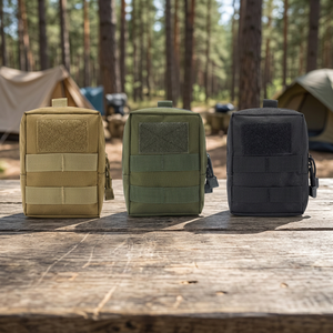 Bolsa Táctica Impermeable de Camuflaje Oxford para Municiones, Bolsa Utilitaria con Cremallera MOLLE, Bolsa de Aseo para Senderismo y Camping al Aire Libre, Bolsa de Arena para Tiro - Product Image 3