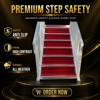 Protection d'escalier en aluminium anodisé moderne de qualité supérieure, en PVC, en forme de L, avec insert en caoutchouc, durable et résistant aux rayures et à l'usure
