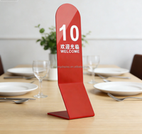 Numéros de table en acrylique portables personnalisés en gros pour restaurant, hôtel, fête, mariage, 2026