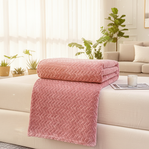 Lenzuolo singolo/doppio personalizzabile <span class=keywords><strong>in</strong></span> pile di poliestere spesso invernale con bordo a spiga di grano, <span class=keywords><strong>in</strong></span> <span class=keywords><strong>flanella</strong></span> di corallo, per dormitorio - Product Image 2