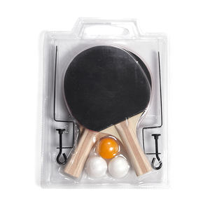 Ensemble de raquettes de ping-pong professionnelles personnalisées en bois pur à 7 couches, raquette de tennis de table portable, <span class=keywords><strong>2</strong></span> raquettes, 3 balles, étui à double fermeture éclair - Product Image 6