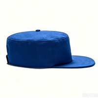 Gorra de moda con logotipo personalizado, bordado e impresión, gorra de ciclismo con visera plana y parte superior plana
