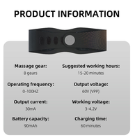 Ceinture de soutien lombaire unisexe réglable avec massage EMS, rechargeable par USB, auto-chauffante, respirante et à vibrations intelligentes