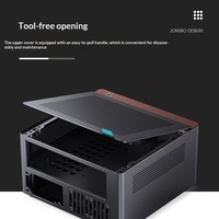 Boîtier d'ordinateur de bureau compact et portable Qiao Si Bo N10 en alliage d'aluminium Mini-ITX Full Tower, respirant, NV10