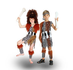 Disfraz de Halloween 2024 para Niños, Disfraz de Salvaje, Leopardo, Tribal Africano, Indio, Fiesta, Carnaval - Product Image 1