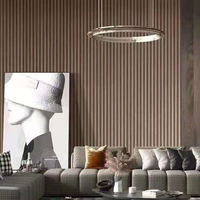 Panneau mural moderne en WPC imperméable et ignifuge pour la décoration intérieure