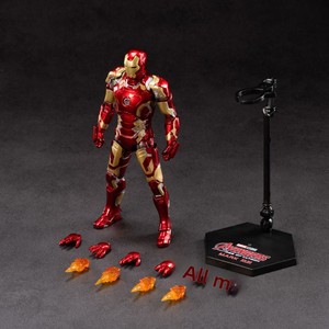 YD TOYS Figura de Acción de Marvel, Personaje de Dibujos Animados Chinos, Mk43, Ojos y <span class=keywords><strong>Pecho</strong></span> Brillantes, 7 Pulgadas, Escala 1:10, Material PVC, Figura de Película Autorizada y Original - Product Image 1