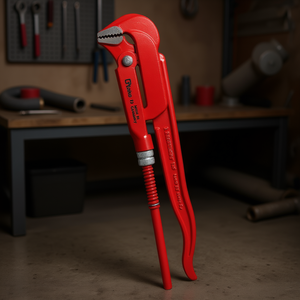 Ttake Pipe Wrench 90 Degree Jaws Made In Germany Professional Plumbing <b>Tool</b> - Product Image 3