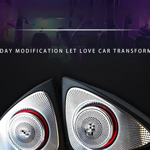 Pour Mercedes-Benz C GLC E S W205 W213 W222 X253, éclairage d'ambiance 64 couleurs, haut-parleur tweeter 3D lumineux, kit de modification automobile - Product Image 6