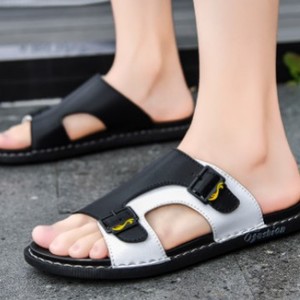 Sandalias de plataforma planas de moda para mujer con decoración de cristal - Calzado ligero y moderno - Product Image 2