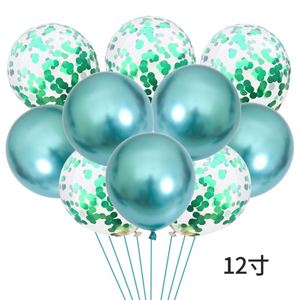 12-Inch 10Pcs/Set Sequin Latex Chrome Metallic Set Confetti <b>Balloons</b> for Christmas and Birthday Party Wedding <b>Decor</b> - Product Image 5
