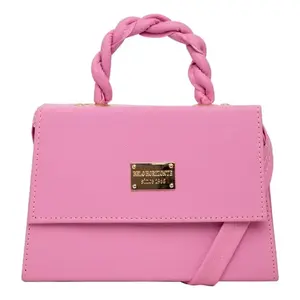 Bolso Bandolera Rosa Fana Lena de 7 Pulgadas, Cierre de Cremallera, Estilo Moderno para Mujer, Verano, Vegano, Correa Única - Product Image 3