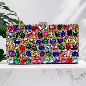 Fashion Women Luxury Square <strong>Clutch</strong> <strong>Bag</strong> Ladies Tassel Evening Rhinestones Handbag Chain Shoulder Lady <strong>Wedding</strong> Party Purse <strong>Bag</strong> - Product Image 4