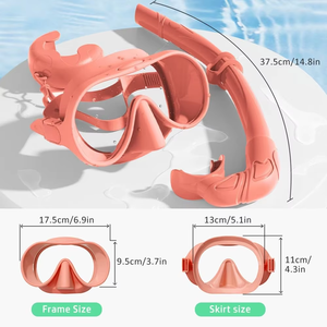 Caja de EVA portátil, máscaras de buceo de silicona, gafas de esnórquel, gafas de apnea, lentes de buceo, vidrio templado, espejo de buceo - Product Image 3