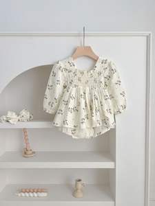 Primavera nuevo bebé Floral mono algodón infantil de manga larga mameluco moda bebé niña ropa - Product Image 2