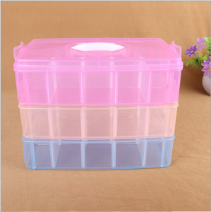 New Selling Extra <strong>Large</strong> Three Layers Multi-Grid Loose Beads Accessories Transparent <strong>Plastic</strong> <strong>Box</strong> - Product Image 5