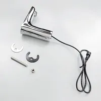 Robinet de lavabo automatique sans contact en laiton chromé avec capteur infrarouge pour toilettes commerciales