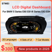 Panel de Instrumentos Digital LCD para Automóvil, Precio de Fábrica STWEI, Pantalla de 12.3 Pulgadas, Sistema Linux, para BMW Serie 5/6 E60 E61 E63 E64