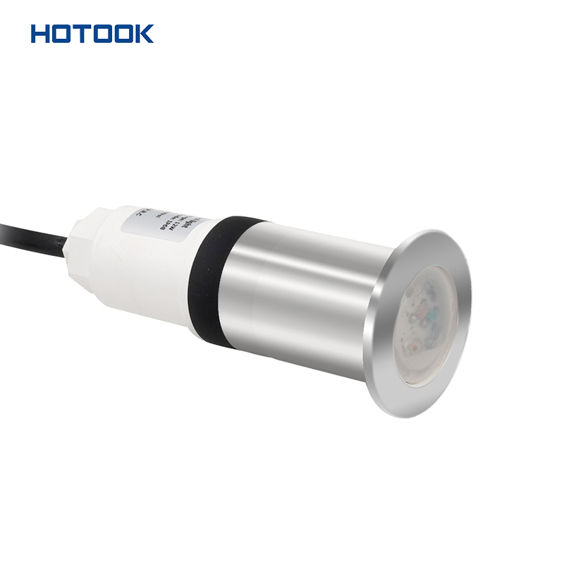 HOTOOK IP68 Stainless Steel 12V LED Pool Light 1.5 Inch to Replace Directly RGBW Color Changing 100FT Nicheless Pool Lights