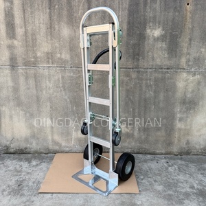 Chariot à main pliable 2 en 1 à quatre roues en aluminium avec roues industrielles OEM - Product Image 5